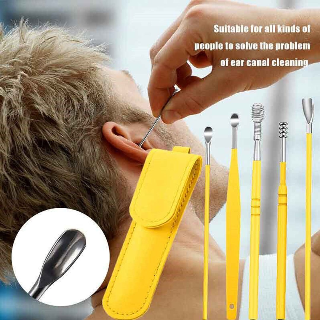 6 Pieces Stainless Steel Ear Cleaning Kit Ear Cleaner
