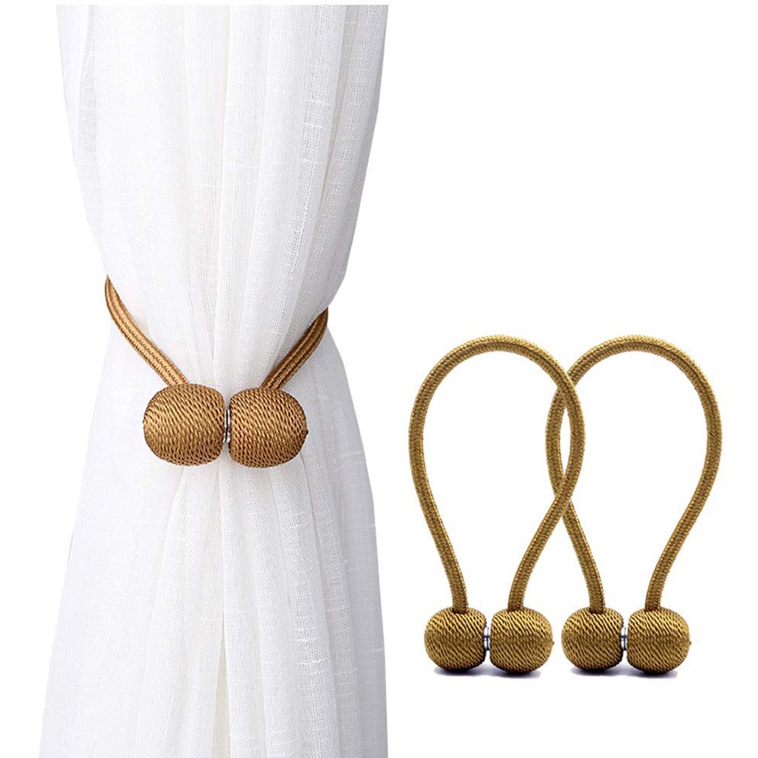 2Pcs Magnetic Curtain Tiebacks Outdoor Elegant