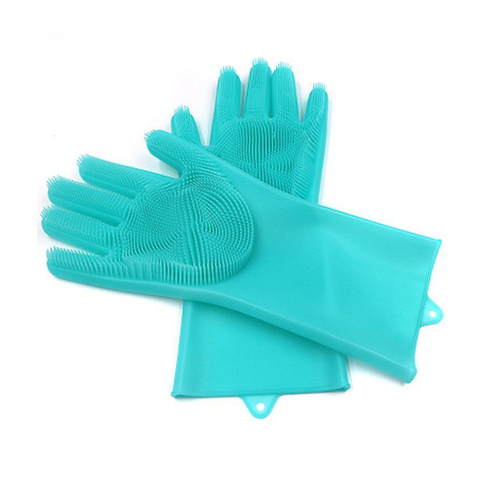 Silicone Dish Washing Kitchen Hand Gloves