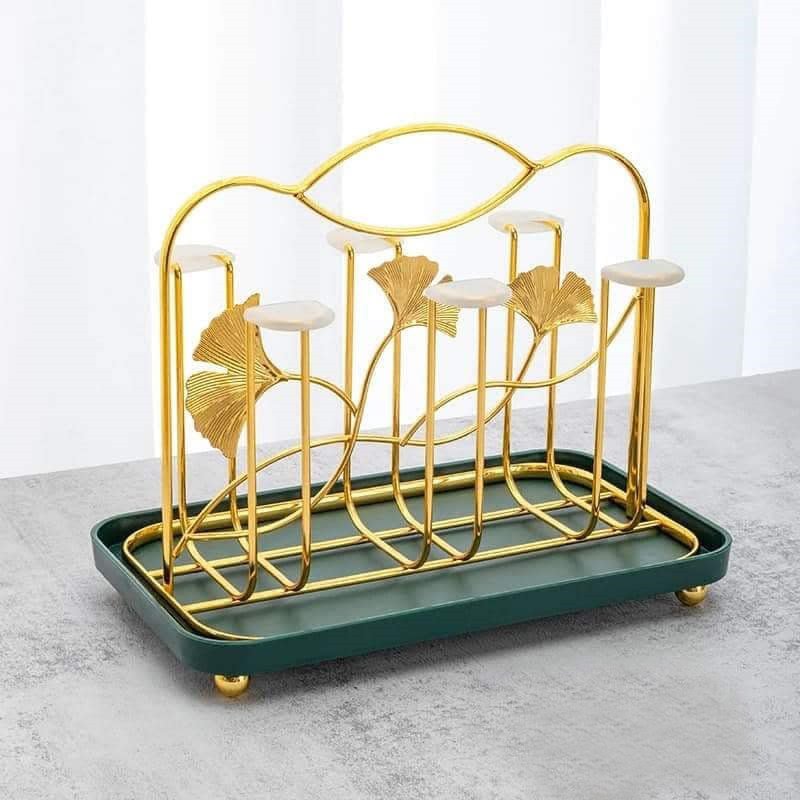 6 Hook Metal Glass Stand