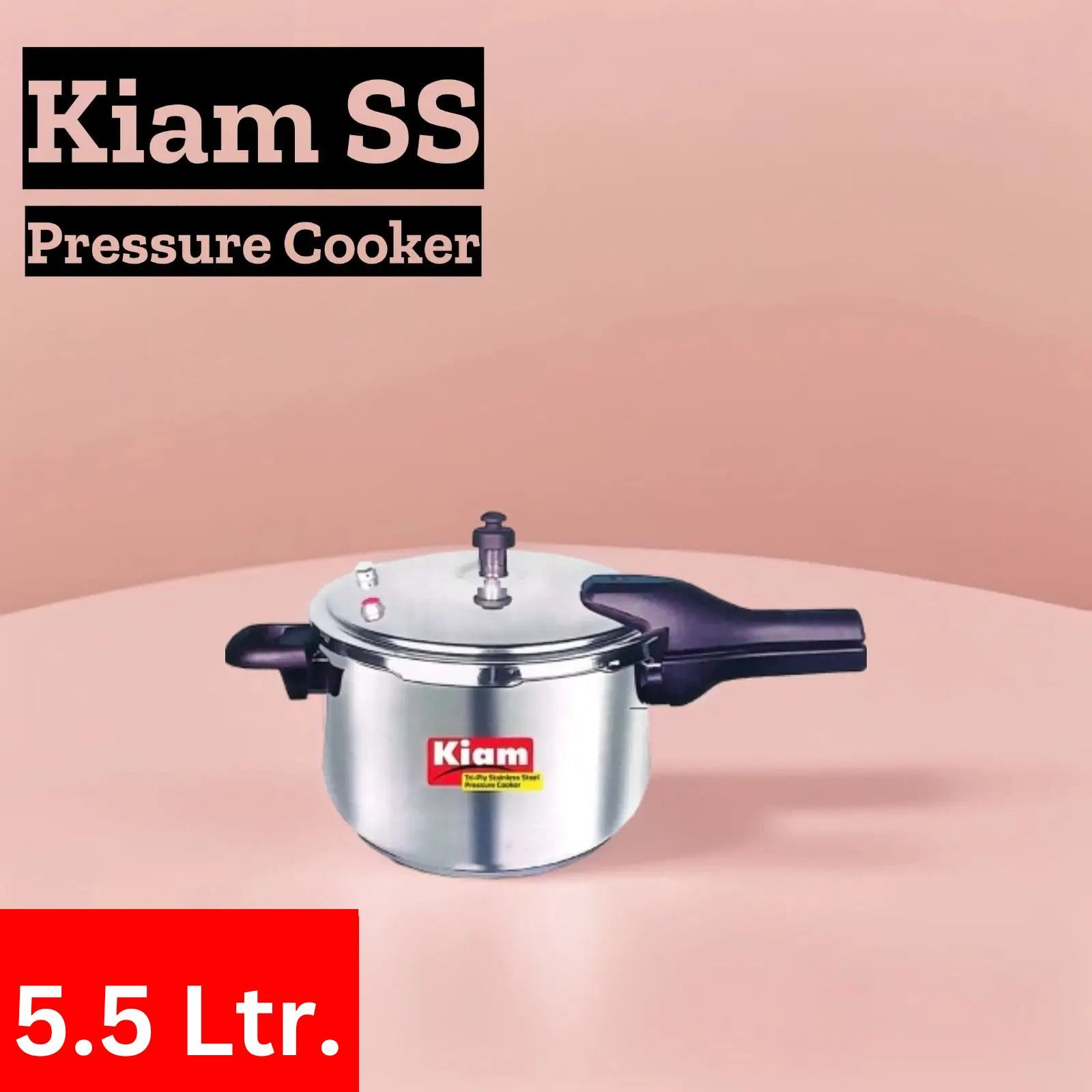 Kiam SS Pressure Cooker 5.5 Ltr