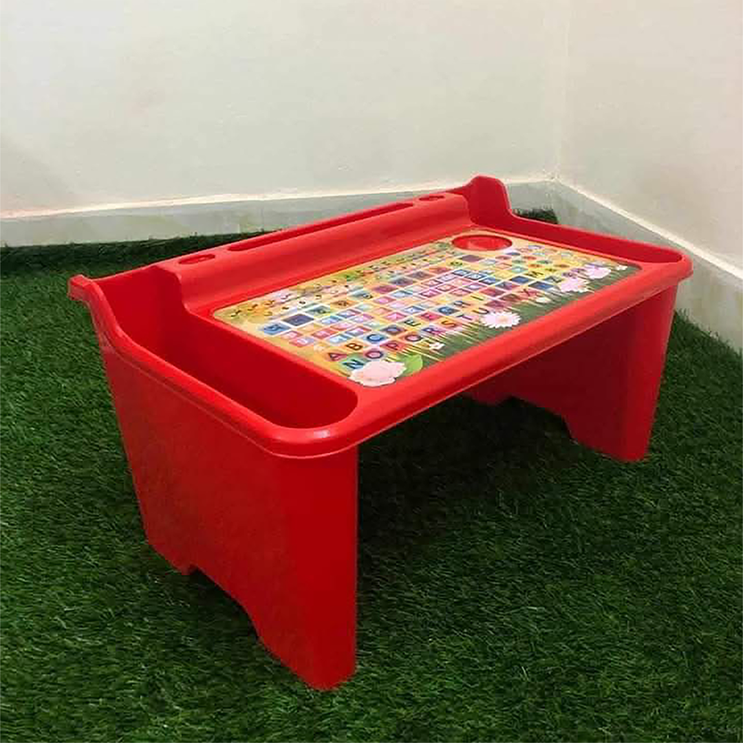 Reading and Writing Table with Built-in Storage Box