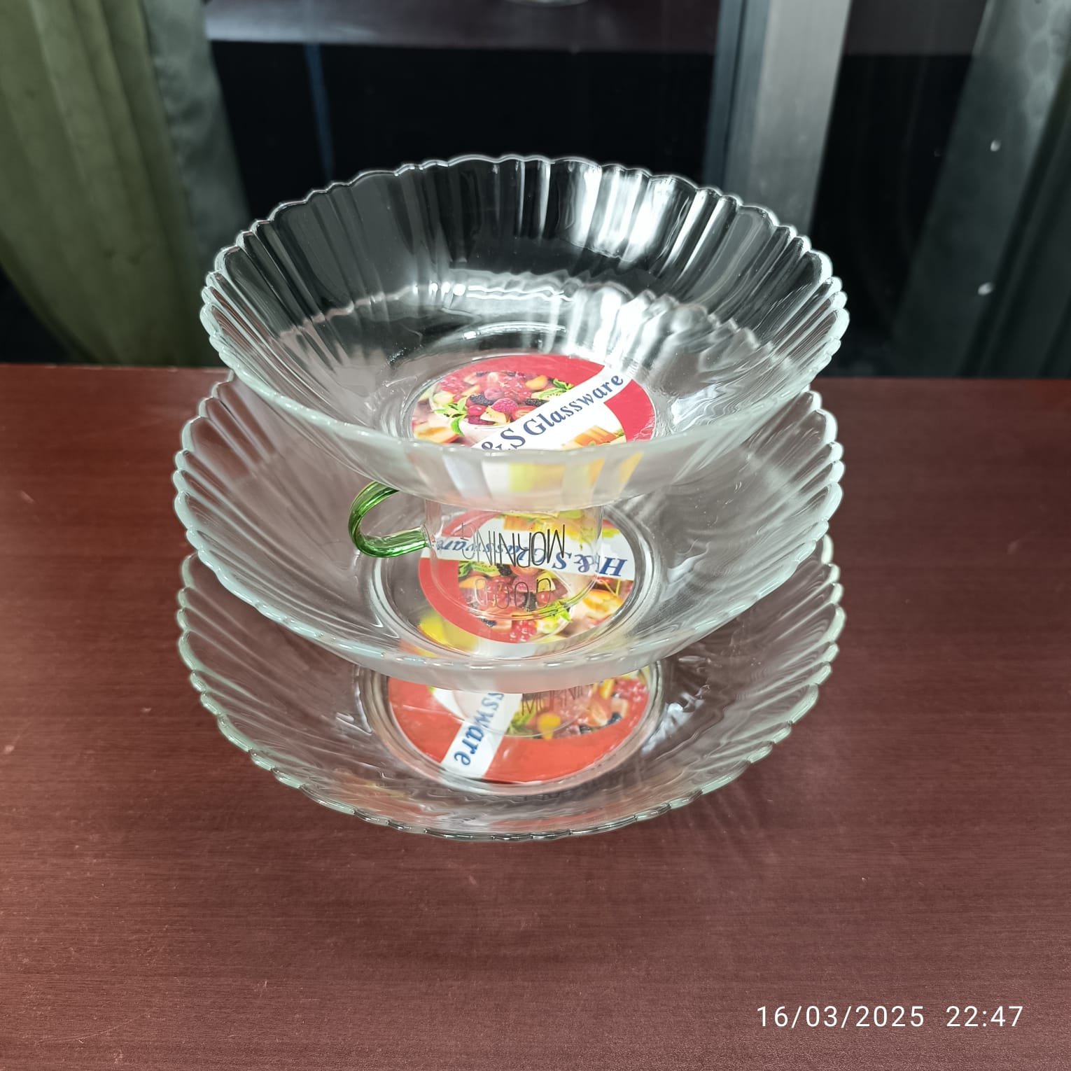H & S Glassware Oven-Proof 3 Pcs Serving Bowl Dish