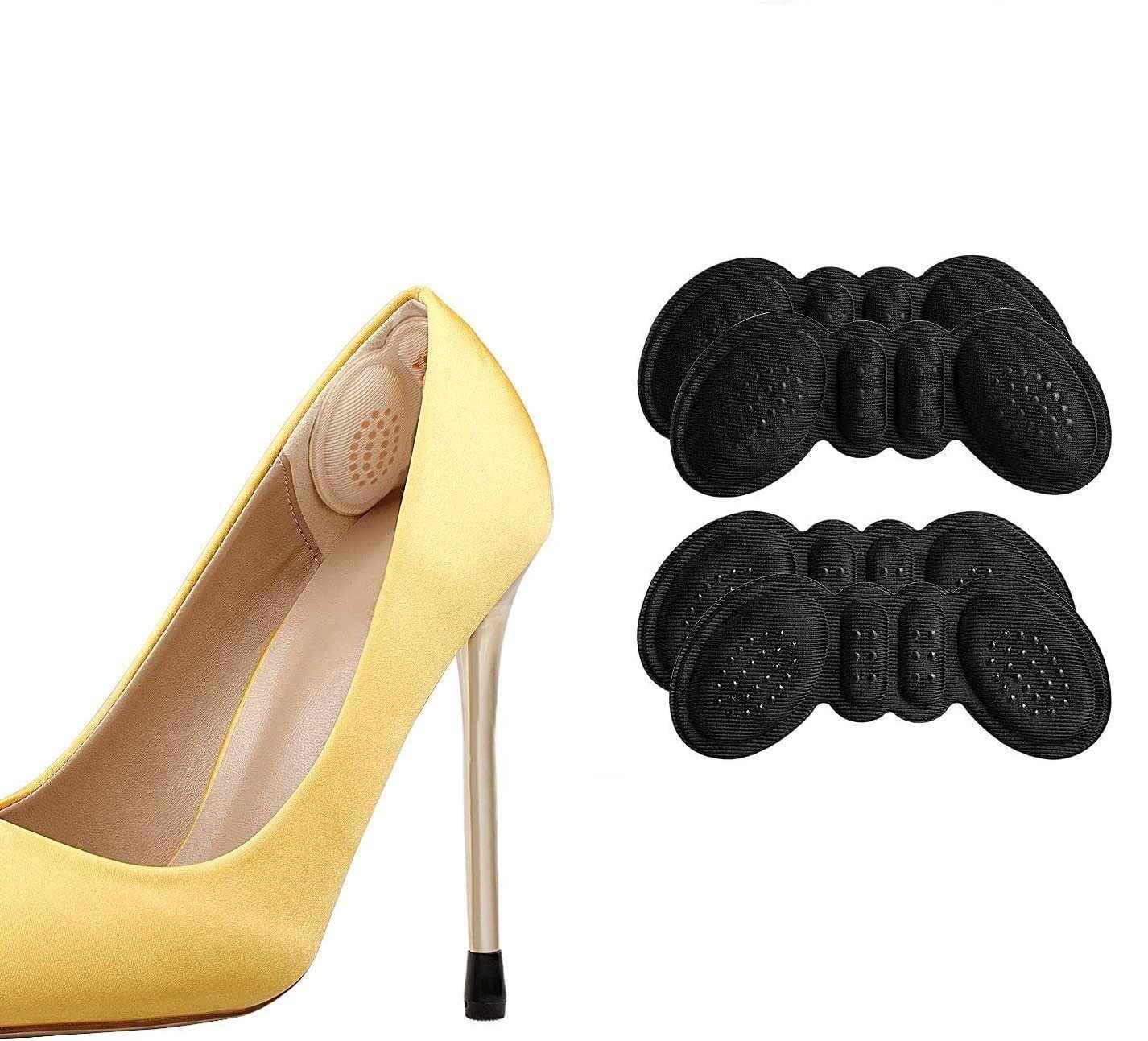 2Pairs Anti-Slip Heel Grips Liner Cushions Inserts for Women Men,Heel Pads for Shoes Too Big Men Women