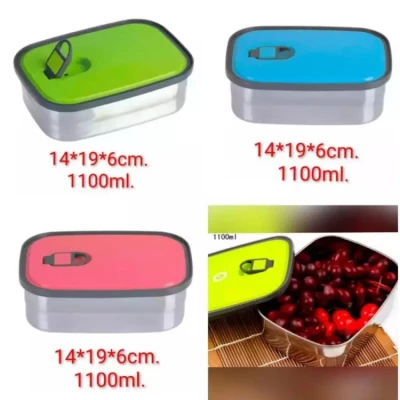 SCHOOL LUNCH BOXES STEEL food containre (B)11O0ML