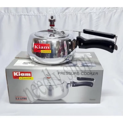 Kiam Queen Pressure Cooker 3.5 Ltr. /Queen Pressure Cooker 3.5 Litter - (Apple/Oval Shape) - Pressure Cooker - Sustainable Option - Opt For Sustainabi