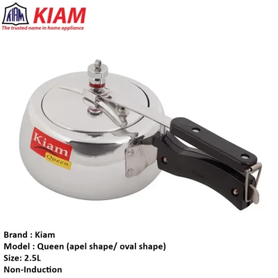 Kiam Queen Presser Cooker 2.5 LTR Oval Shape - Pressure Cooker - Great to Have