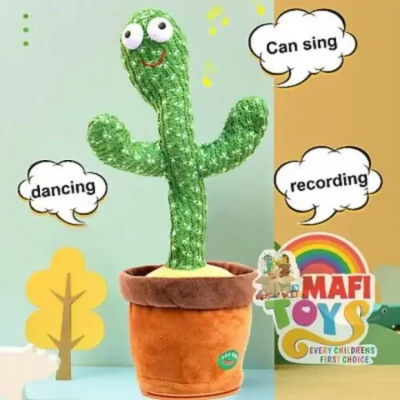Dancing Cactus Repeat Talking Toy Song Speaker Wriggle Dancing Sing Toy Talk Plushie Stuffed Toys for Baby Adult Toys