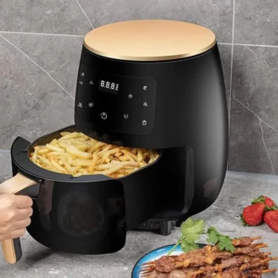 Silver Crest Extra Large Capacity Air Fryer 6 Liter Digital LED Touch Screen Without Oil Automatic Shut-Off
