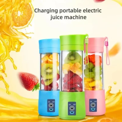 Portable and Rechargeable USB Electric Smart Home Fruit Juicer Vegetable Juice Maker Blender With Charging Cable