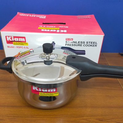 Kiam Stainless Steel Pressure Cooker 5.5 Ltr IB (induction bottom)