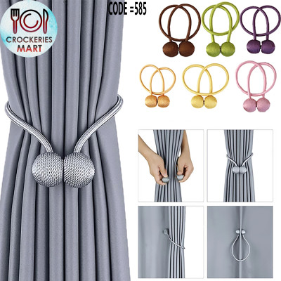 Magnetic Curtain Hook Holder Strap Tieback